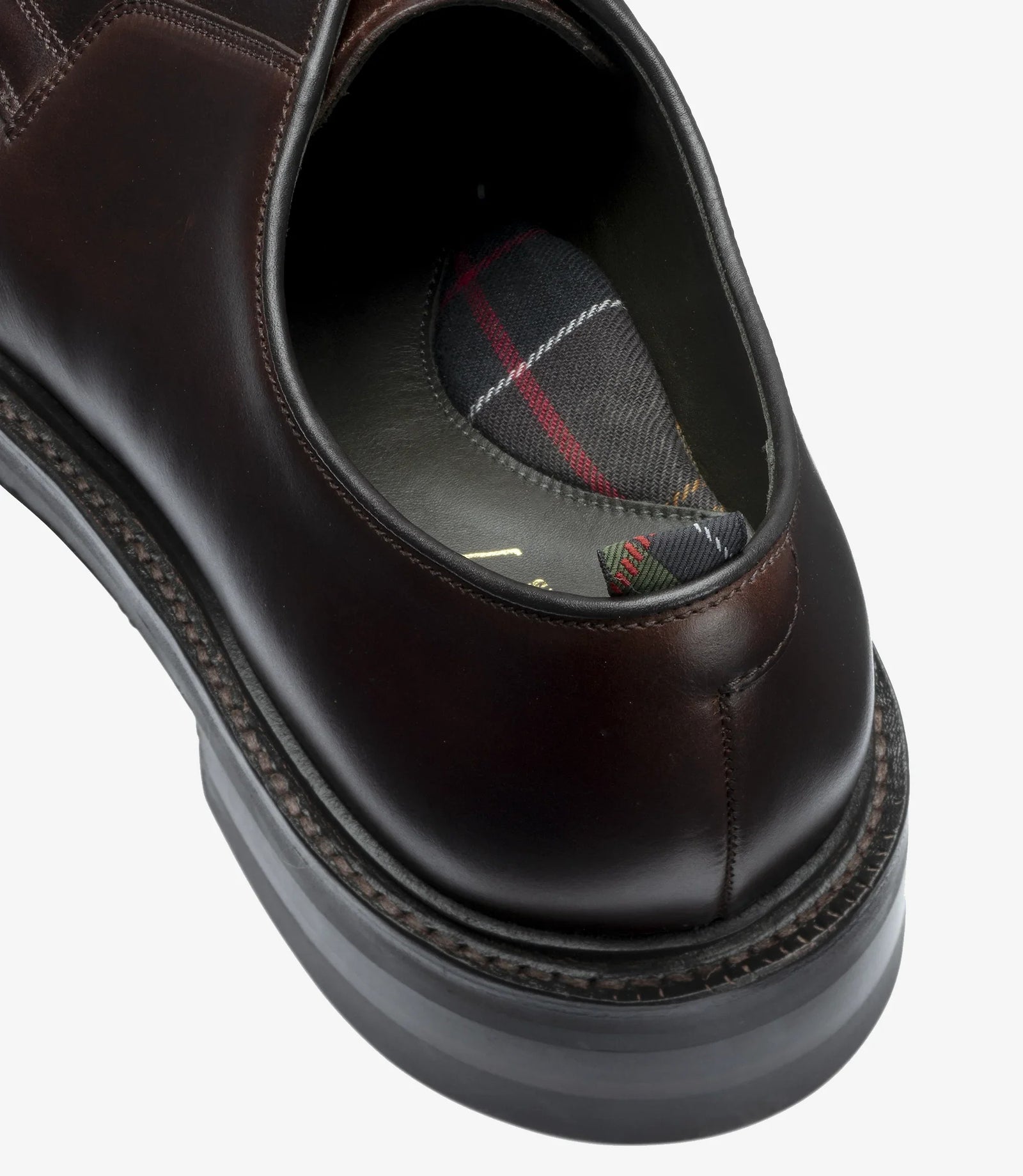 Men Loake Dark Brown Plain tie Shoe Fernsby