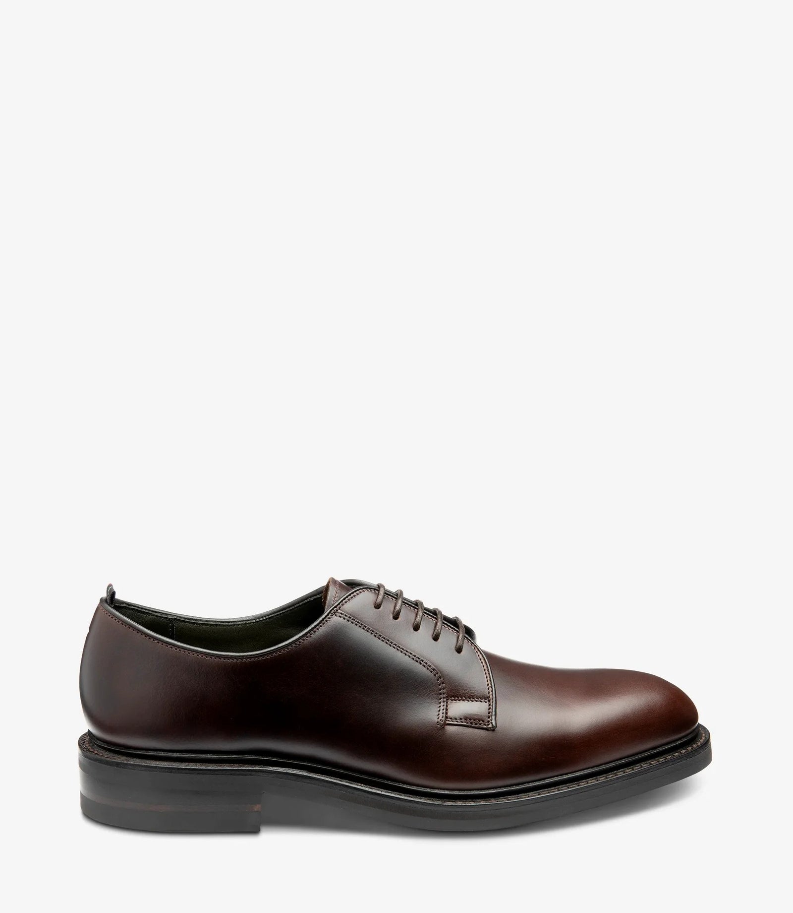 Men Loake Dark Brown Plain tie Shoe Fernsby