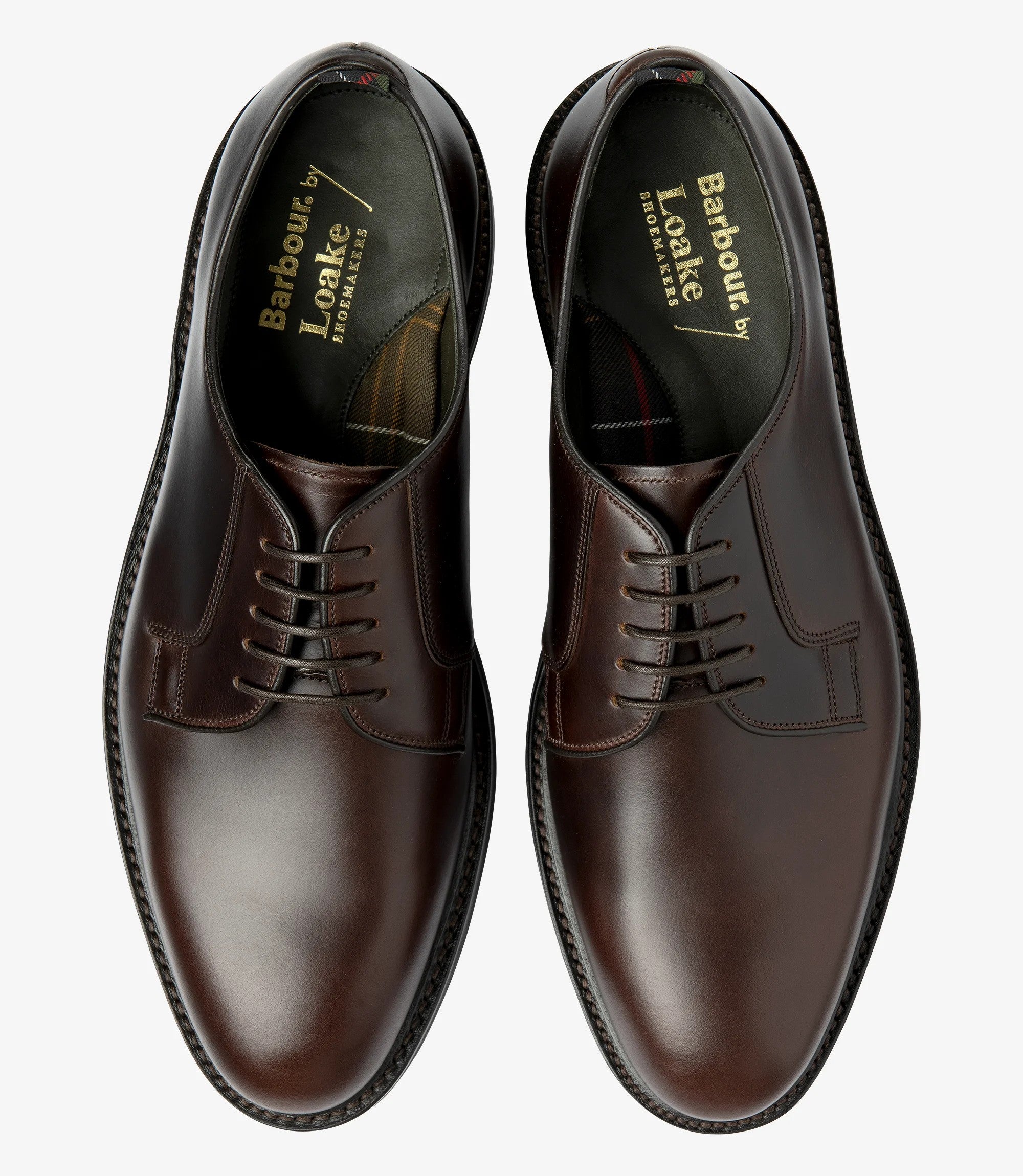 Men Loake Dark Brown Plain tie Shoe Fernsby