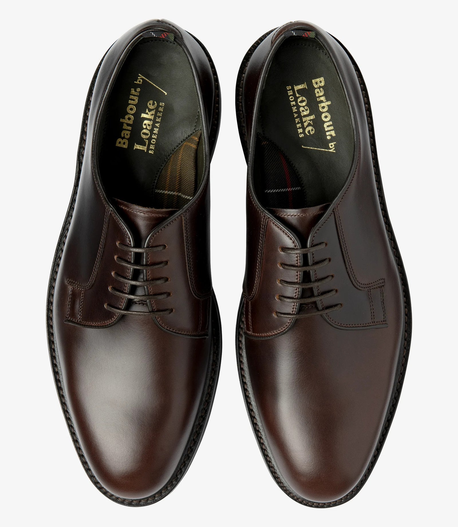 Men Loake Dark Brown Plain tie Shoe Fernsby