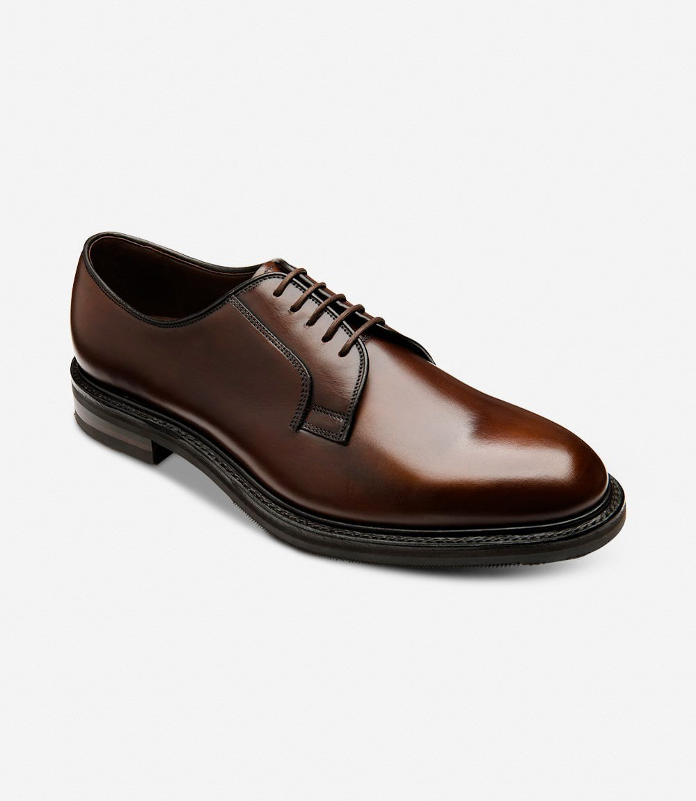 Men Laoke Dark Brown Plain Tie Shoes Leyburn