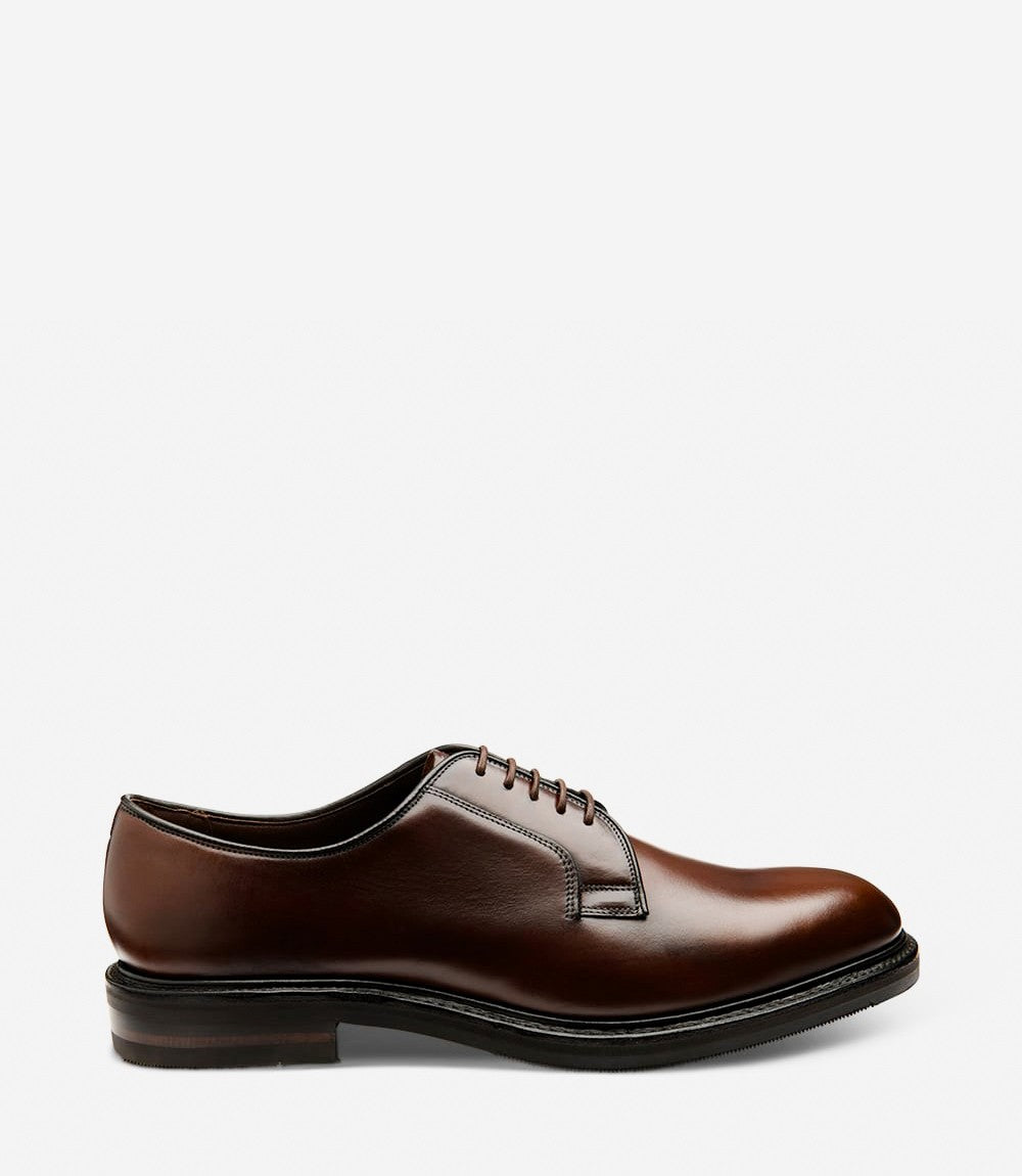 Men Laoke Dark Brown Plain Tie Shoes Leyburn