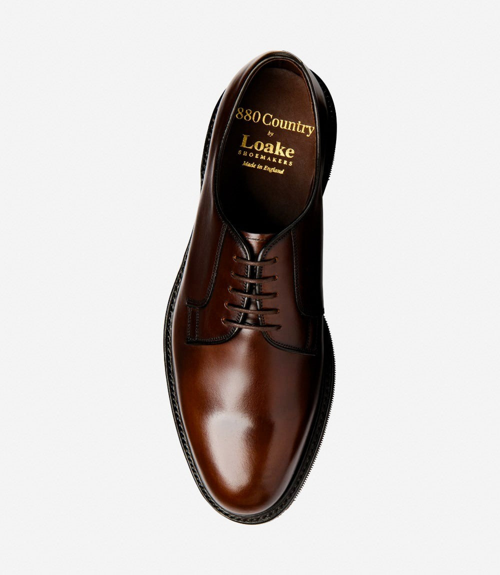 Men Laoke Dark Brown Plain Tie Shoes Leyburn