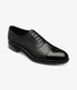 Loake Carbon Black Classic Plain Tie Shoes  Stonegate