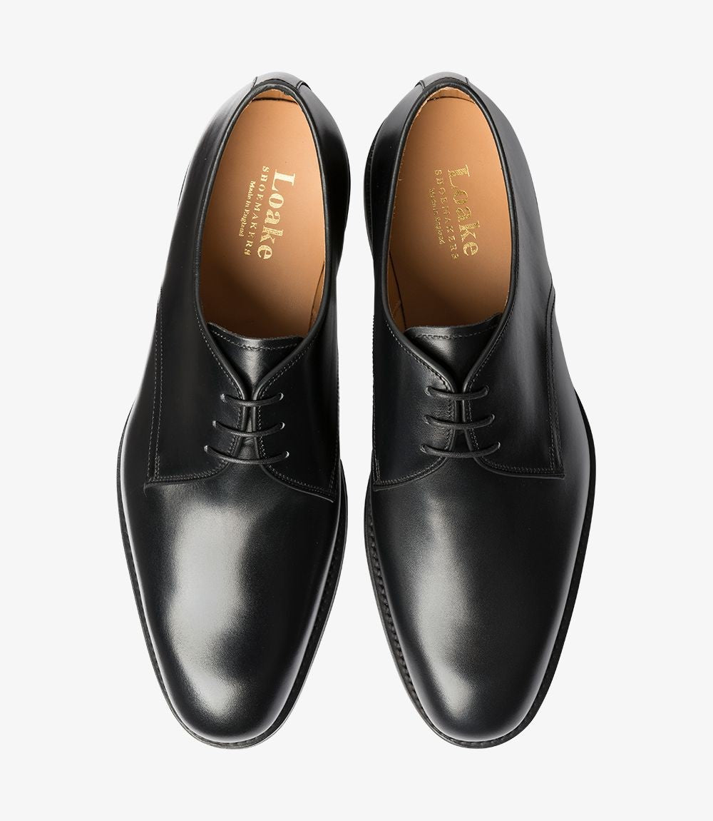 Men Classic Loake Black Shoe Gable