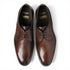 Loake Atherton Dark Brown Derby Shoes Top View
