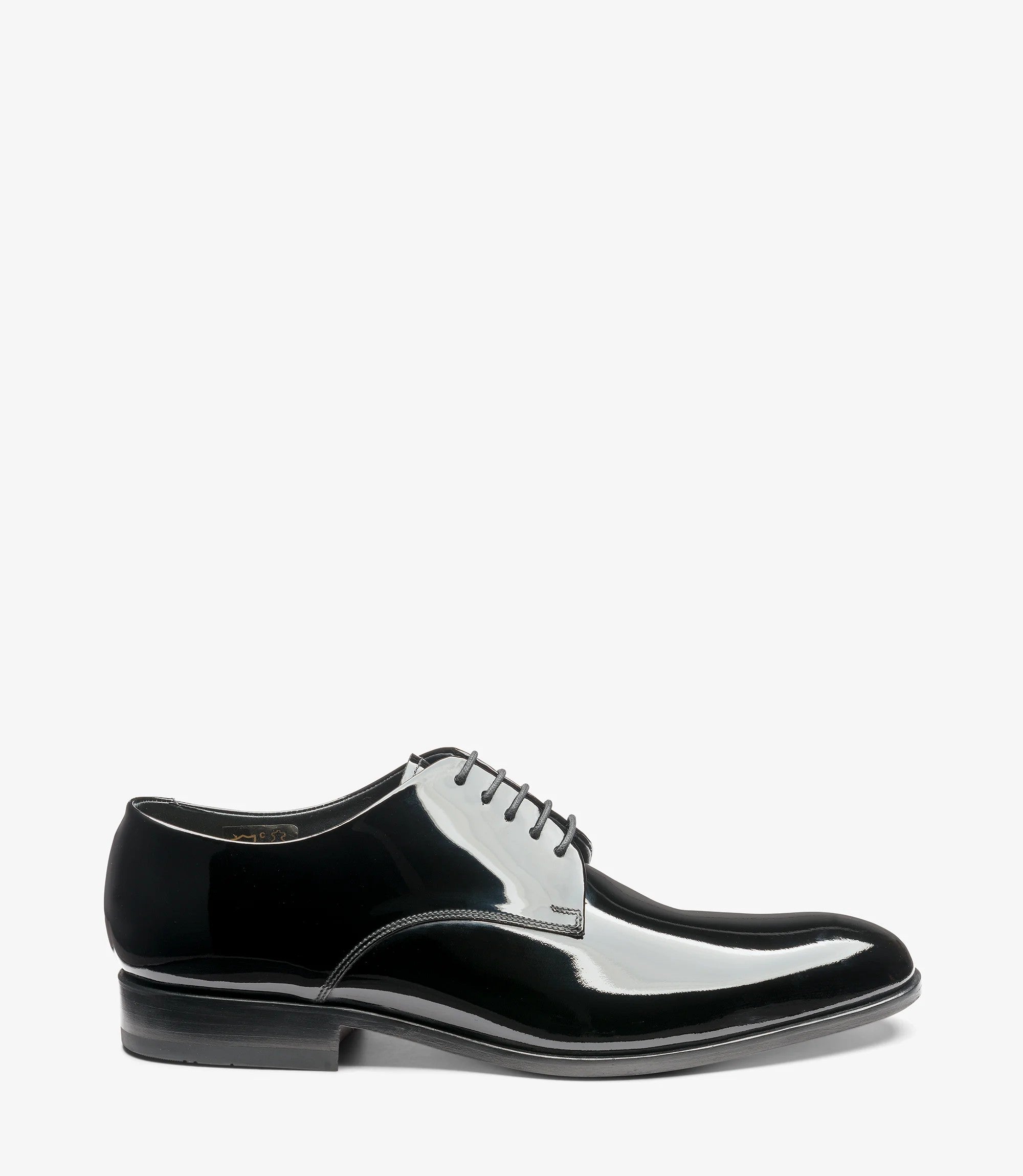 Loake Bow Black Patent Derby Dress Shoes