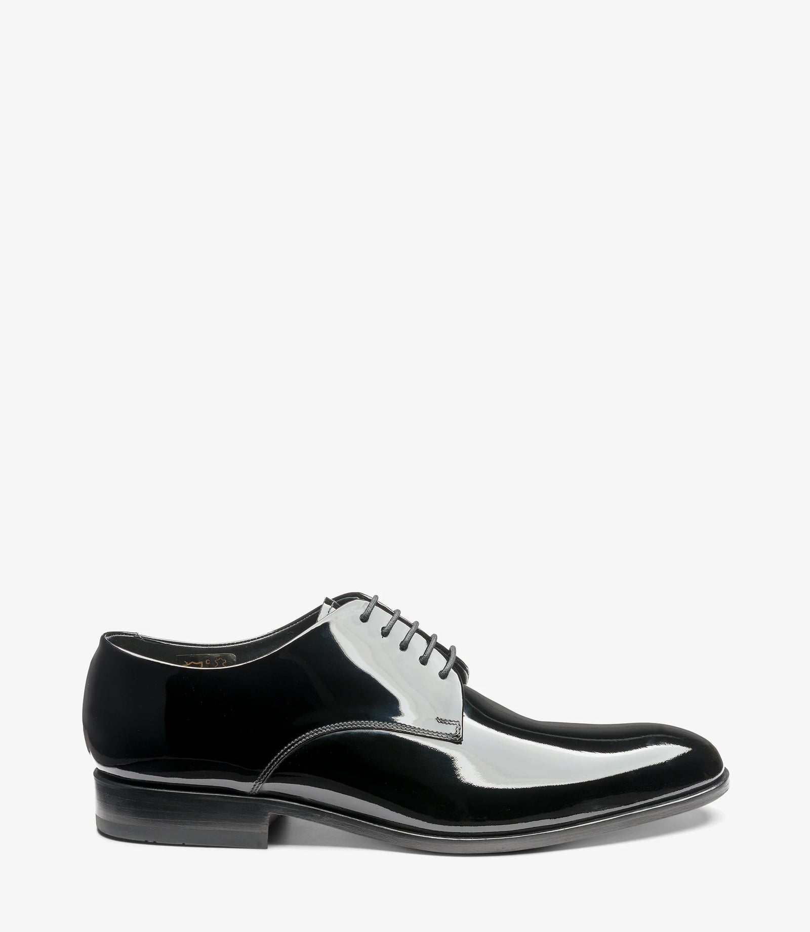 Loake Bow Black Patent Derby Dress Shoes