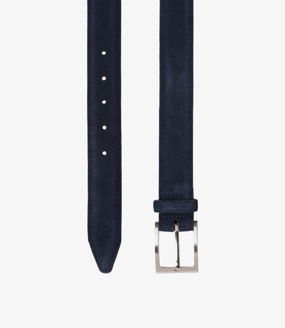 Loake Belt William Navy Suede