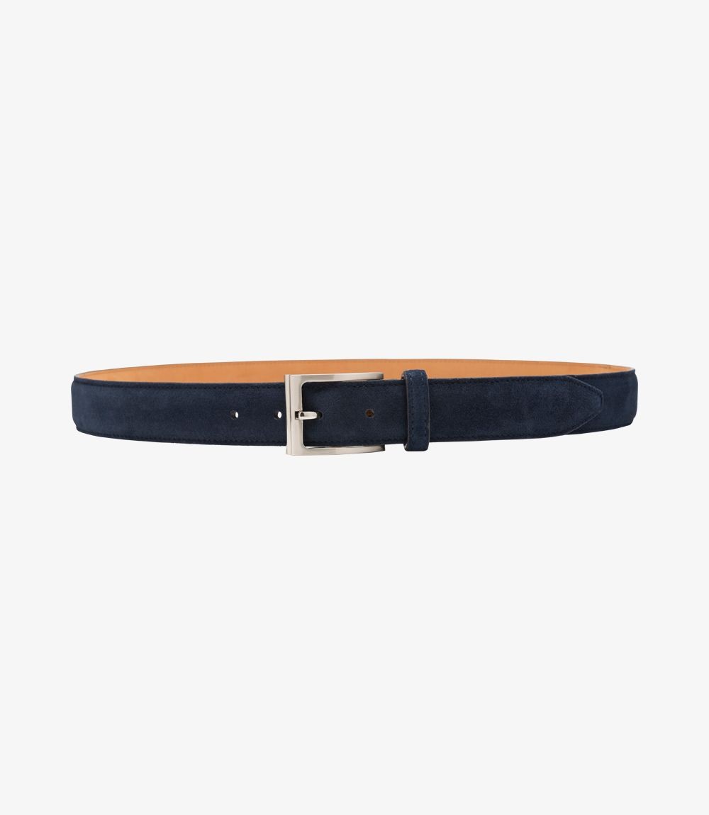 Loake Belt William Navy Suede
