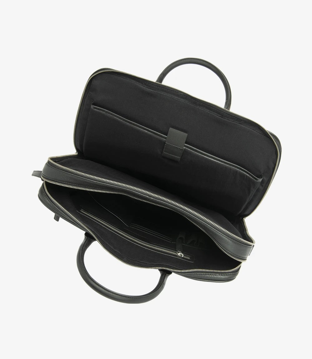 Loake Westminster Briefcase Black Grain