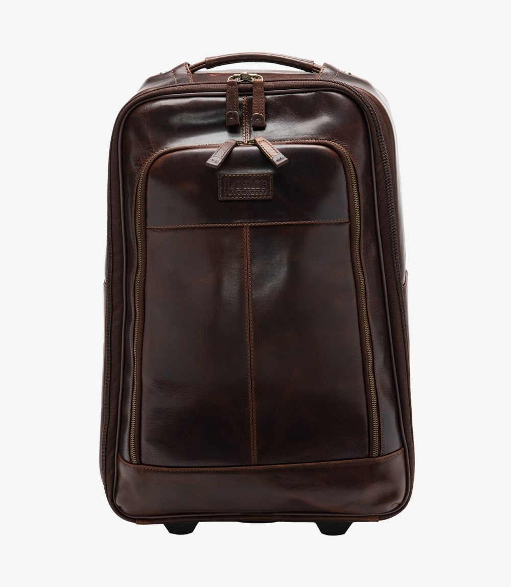 Loake Paris Wheeled Suitcase Brown