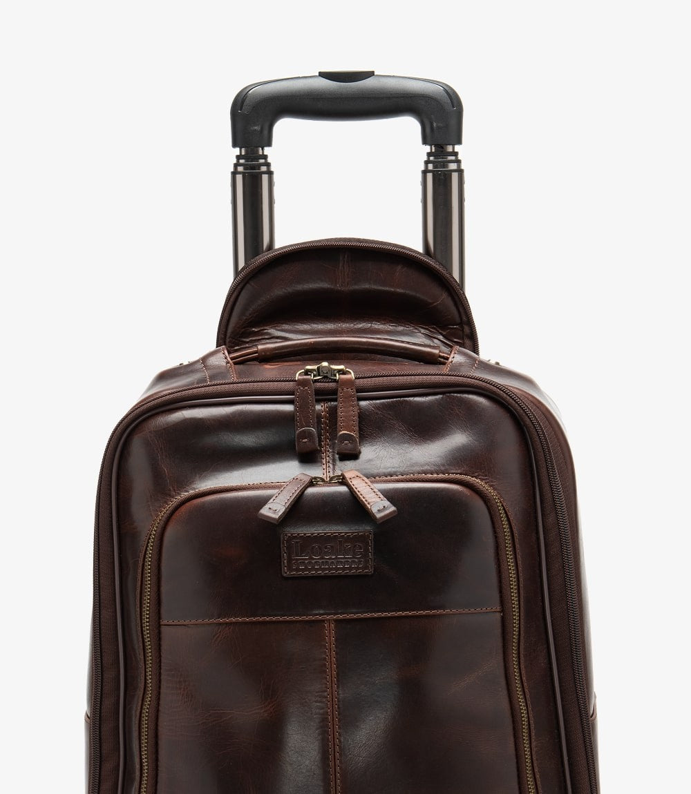 Loake Paris Wheeled Suitcase Brown