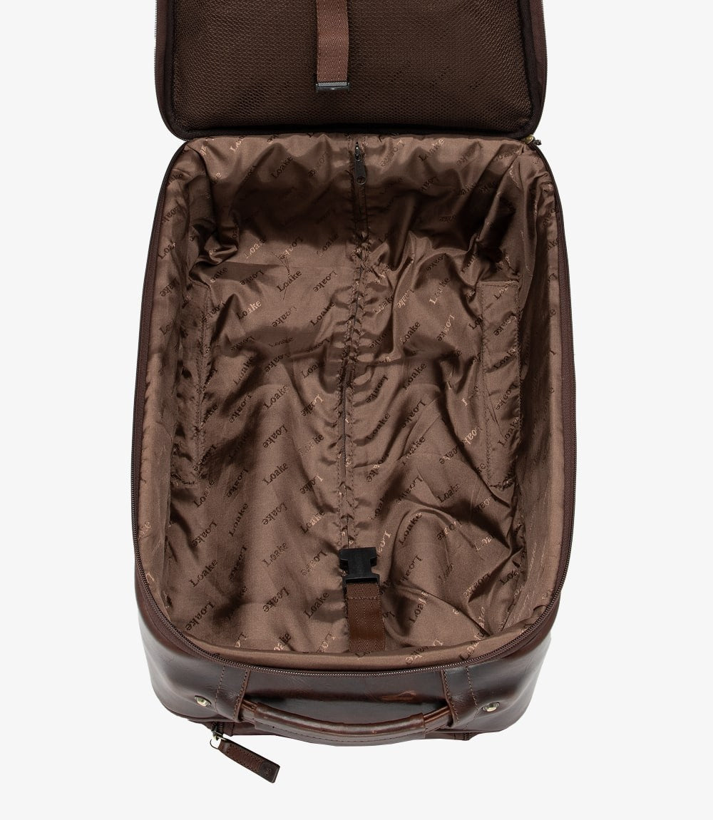 Loake Paris Wheeled Suitcase Brown