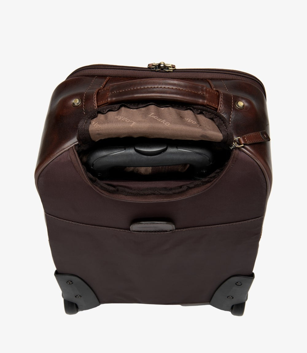 Loake Paris Wheeled Suitcase Brown