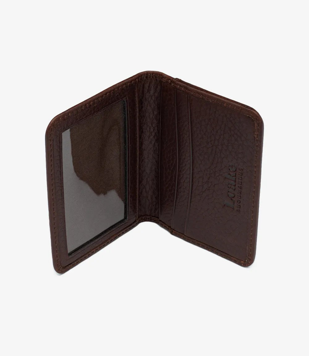 Loake Fenchurch Card Holder Brown Grain