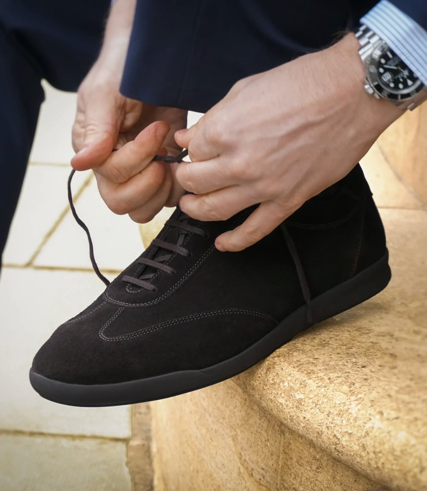 Loake (MAYFAIR) Dark Brown Suede Professional