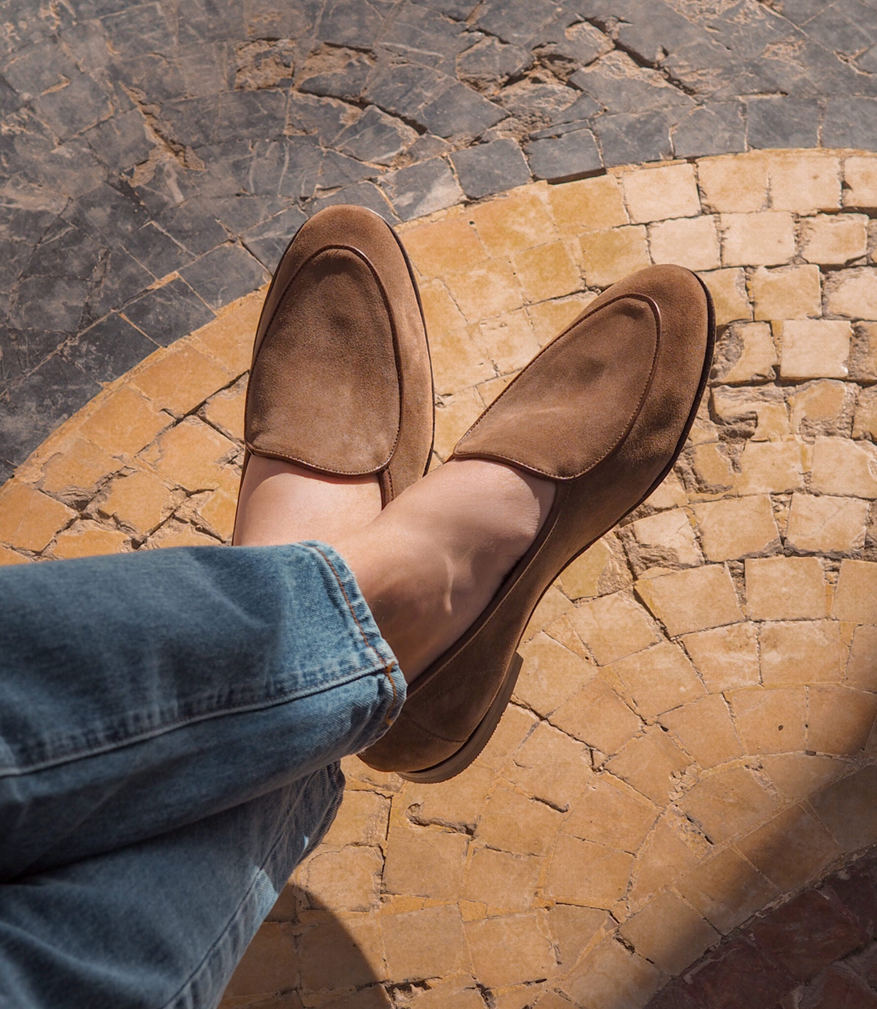 Handcrafted Loake (BELGRAVE) Chestnut Brown Suede