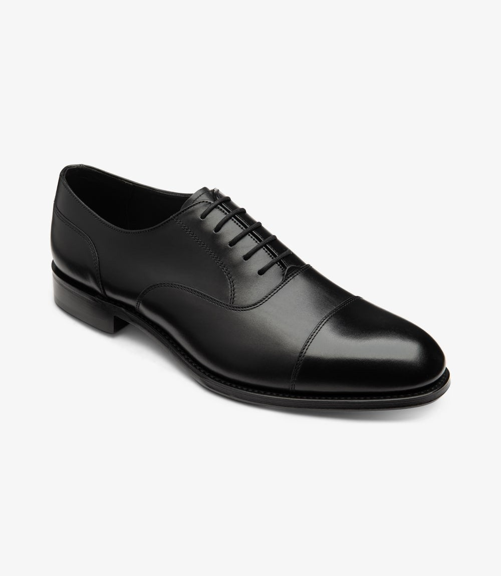 Loake Stonegate Carbon Black Oxford Shoes for Men