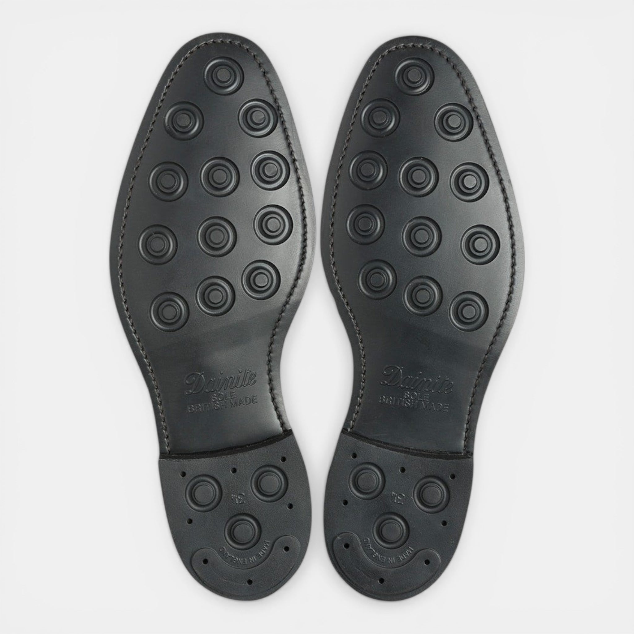 Loake Aldwych Black G Fit Oxford Shoes Sole Detail