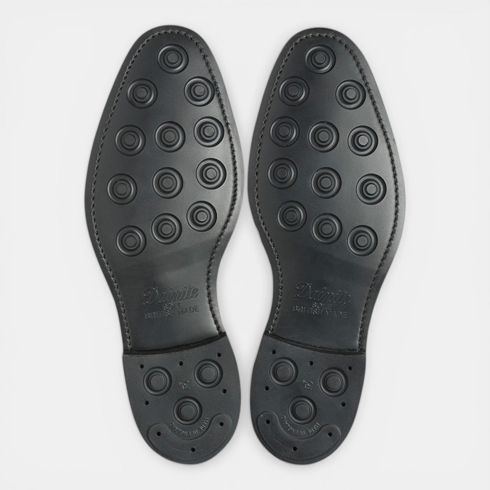 Loake Aldwych Black G Fit Oxford Shoes Sole Detail