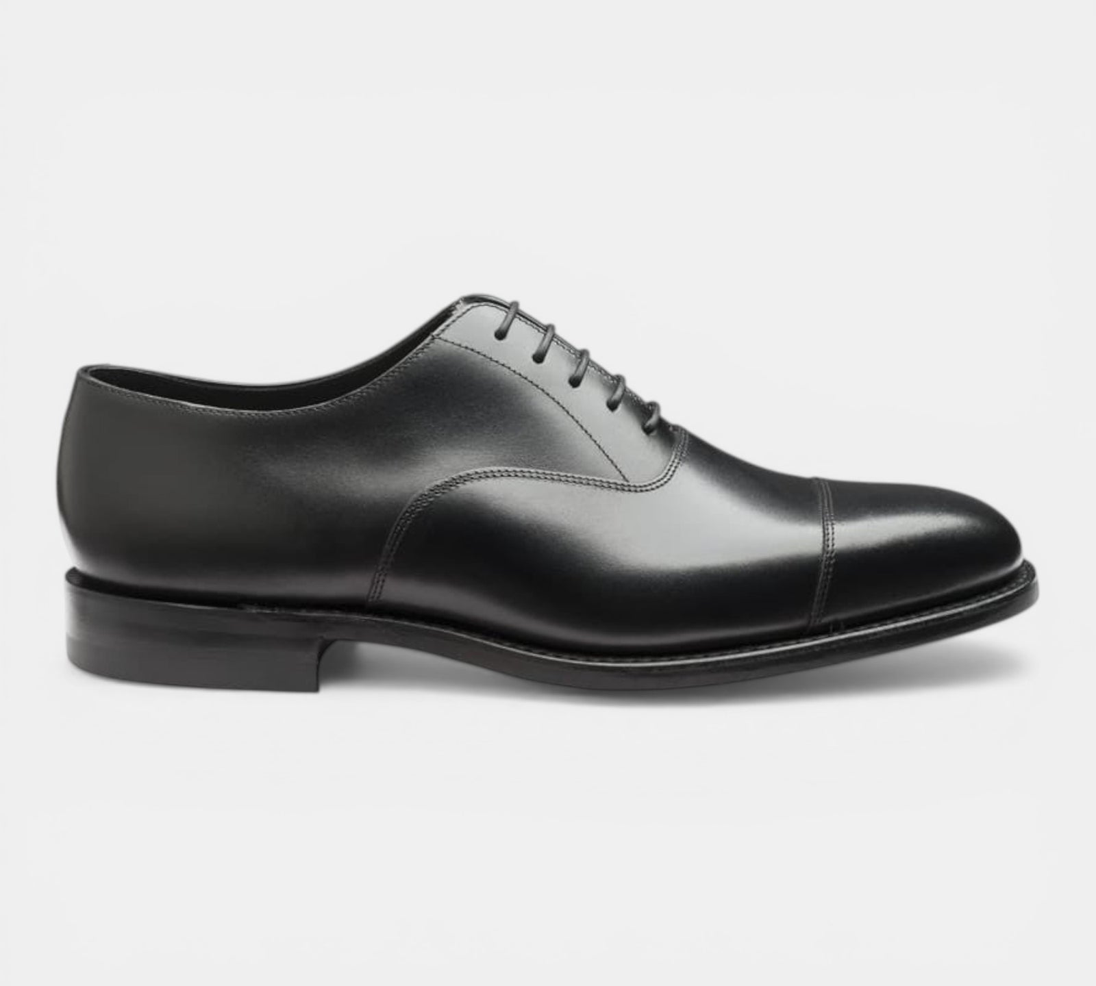 Loake Aldwych Black F Fit Oxford Shoes for Men