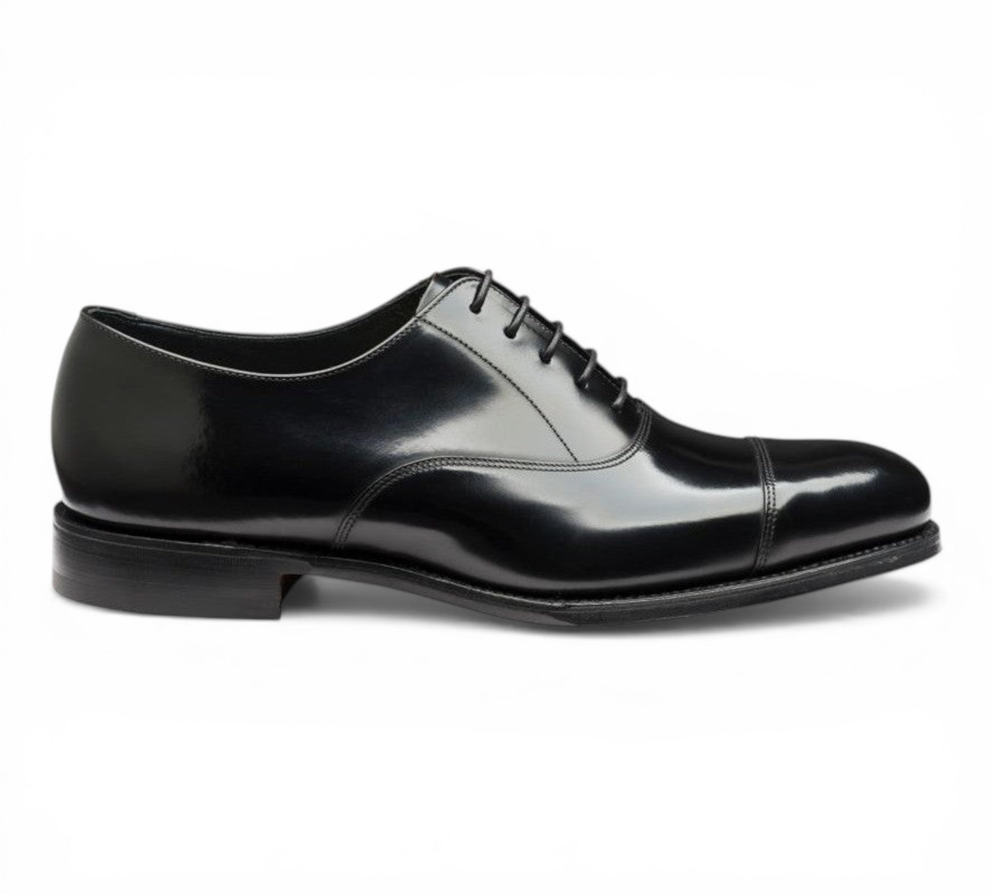 Loake Elgin Black Wide Fit Oxford Shoes