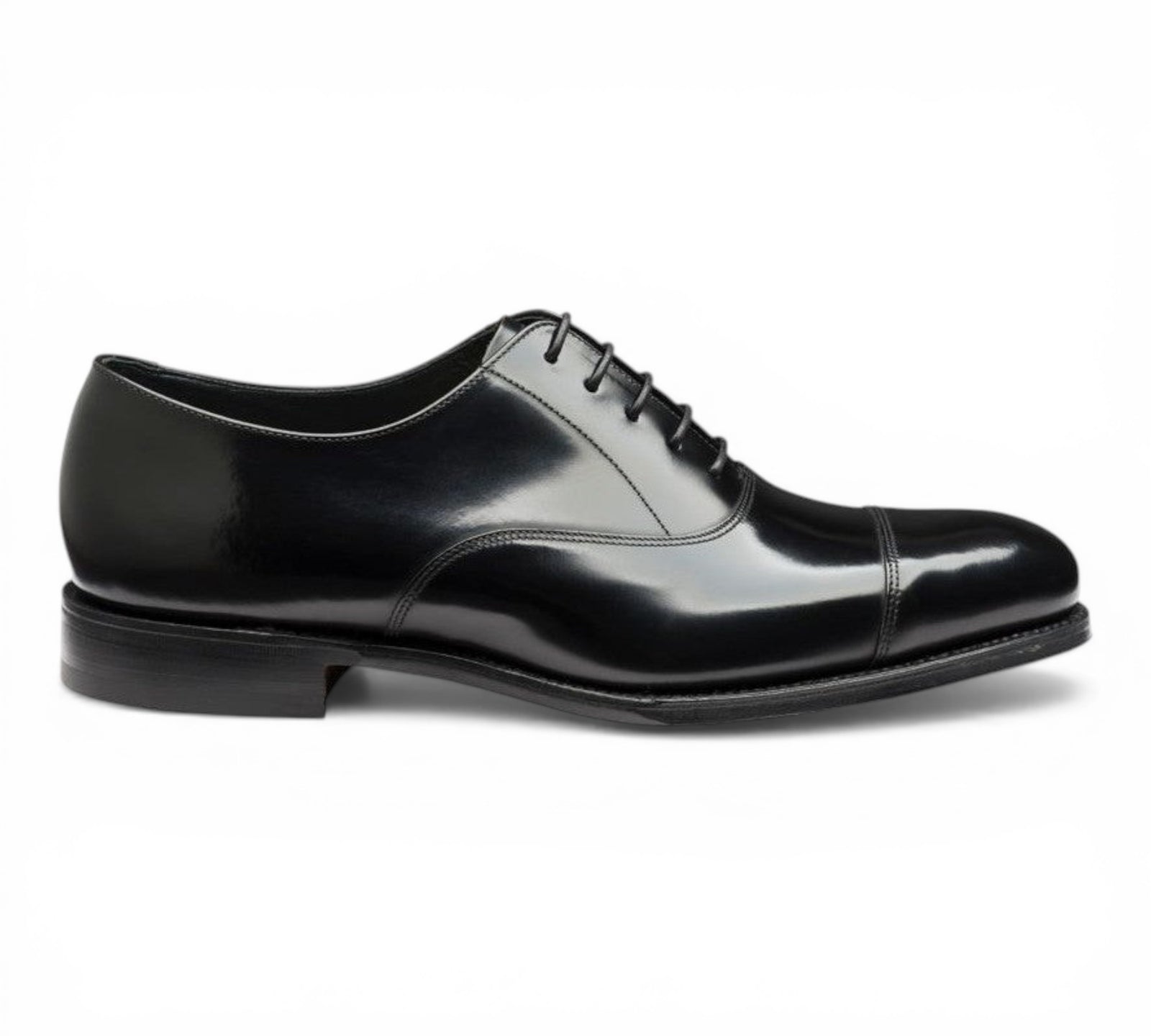 Loake Elgin Black Wide Fit Oxford Shoes