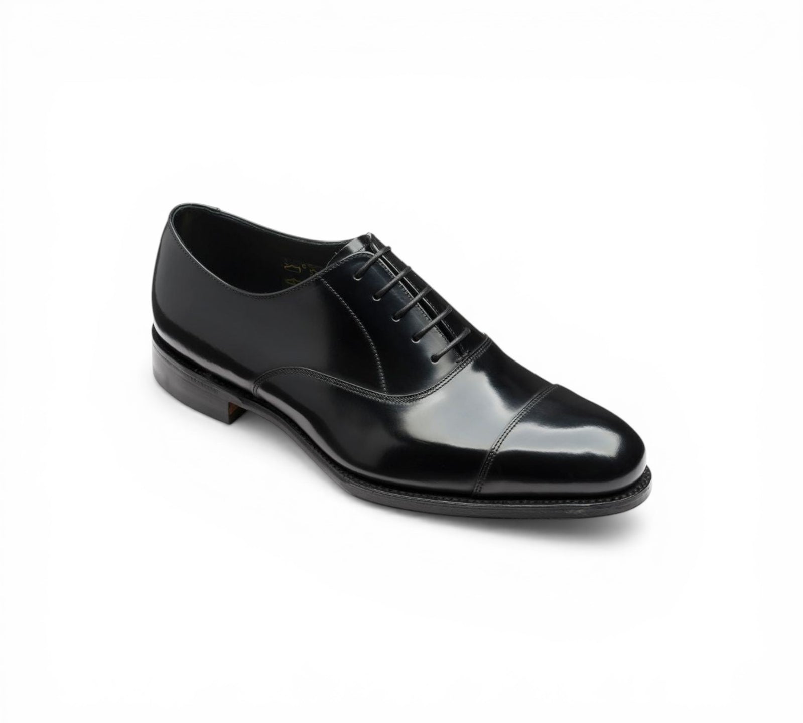 Loake Elgin Black Wide Fit Oxford Shoes for Men