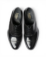 Loake Elgin Black Wide Fit Oxford Shoes Top View