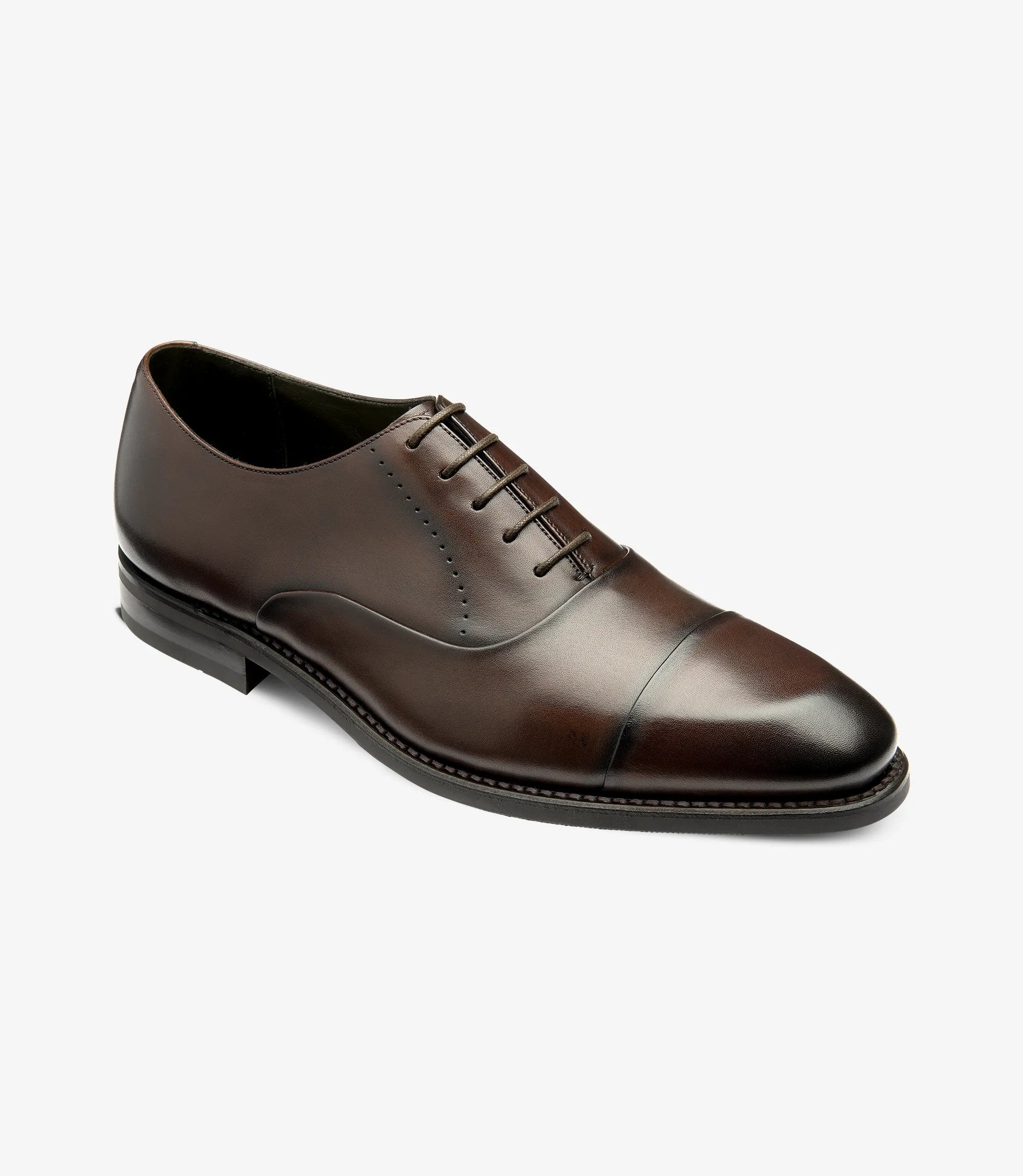 Loake Phoenix Dark Brown Toe Cap Oxford Shoes  for Men