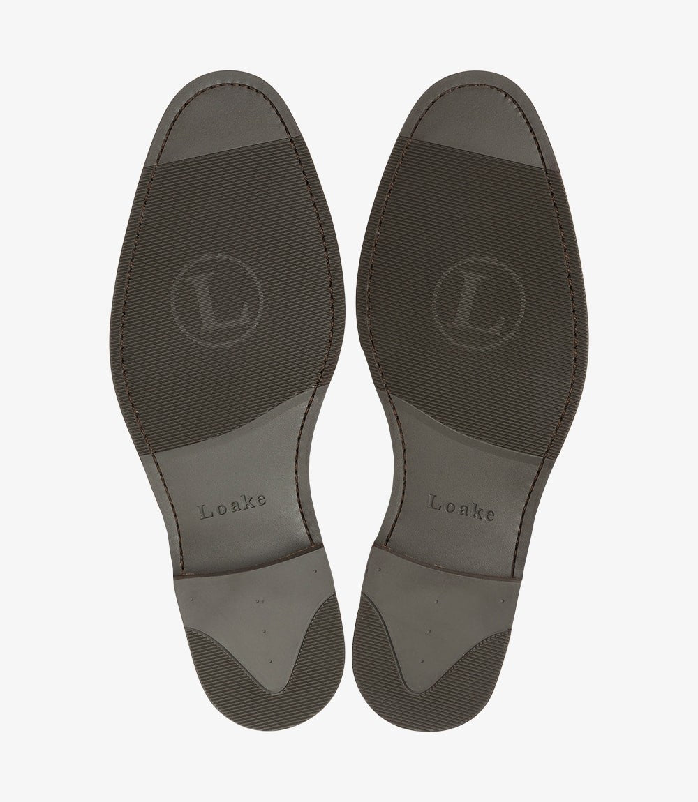 Loake Phoenix Dark Brown Toe Cap Oxford Shoes  Sole Detail