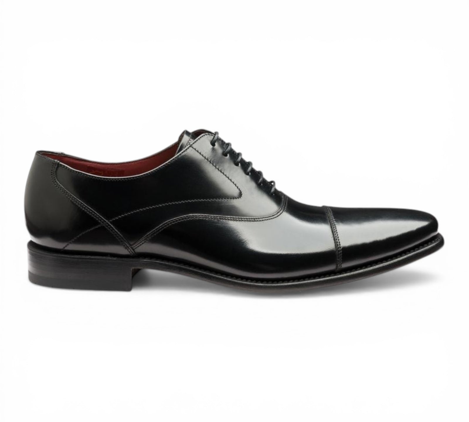 Loake Sharp Black Oxford Shoes | Euston Shoemakers London