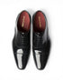 Loake Sharp Black Oxford Shoes Top View | Euston Shoemakers London