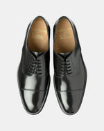 Loake 305 Black Cap Toe Oxford Shoes | Euston Shoemakers London