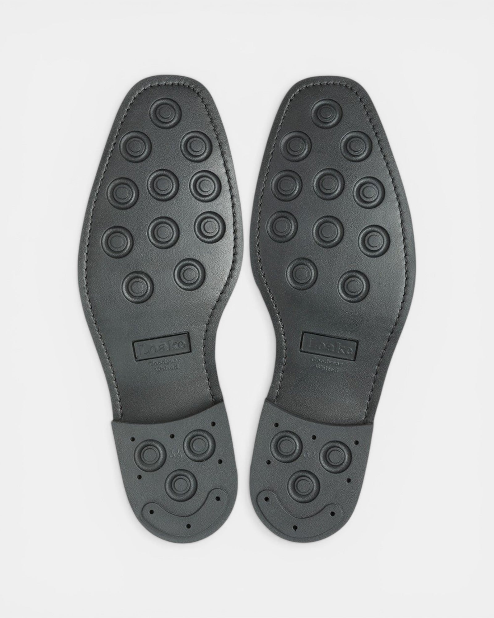 Loake 305 Black Cap Toe Oxford Shoes Sole Detail | Euston Shoemakers London