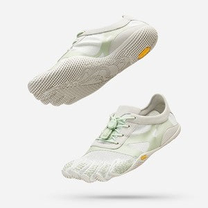 FiveFingers KSO EVO Ladies White Green White barefoot training shoe with XS Trek outsole