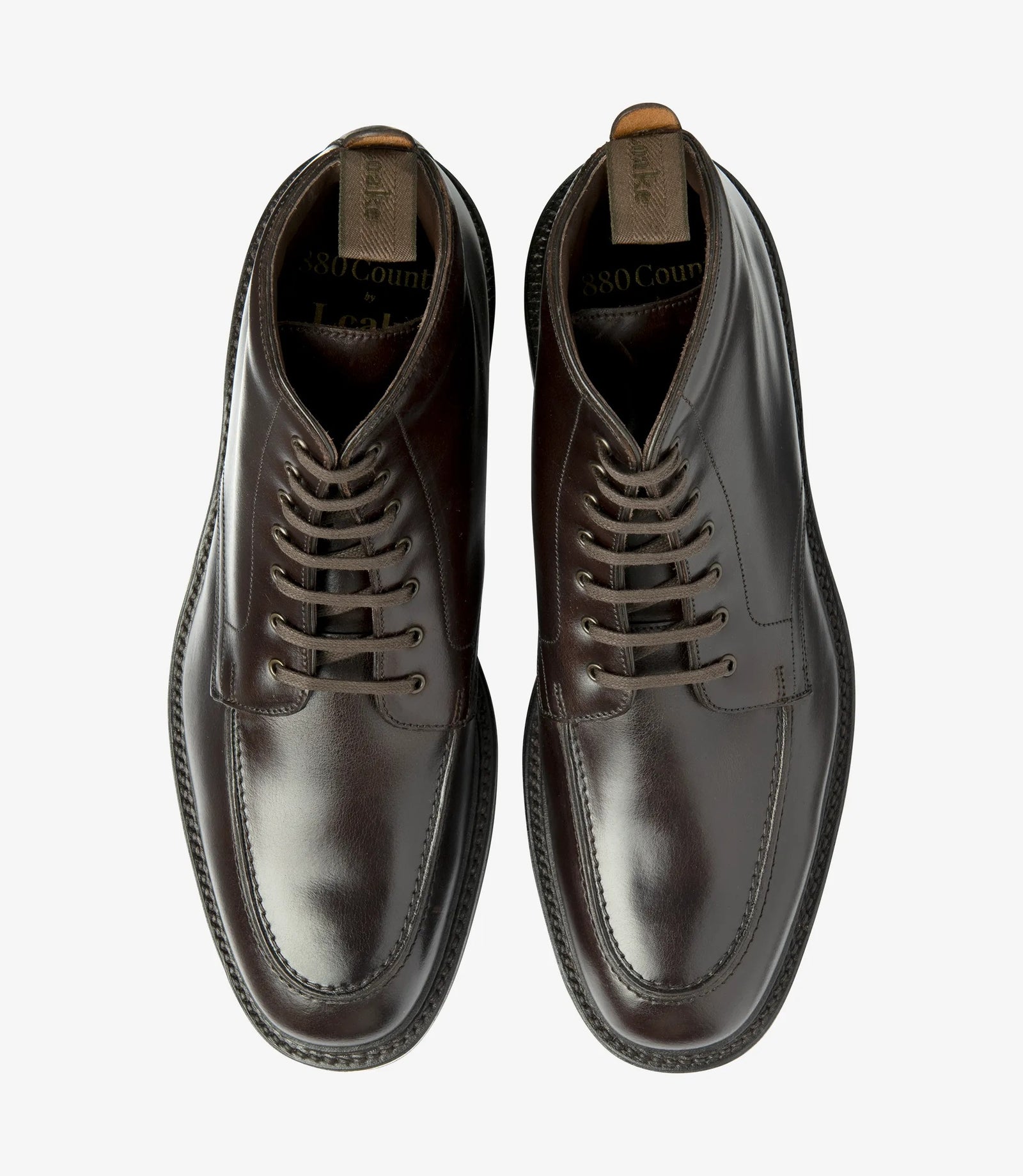 Loake Gisbourne Oxblood Calf Leather Boot Top View