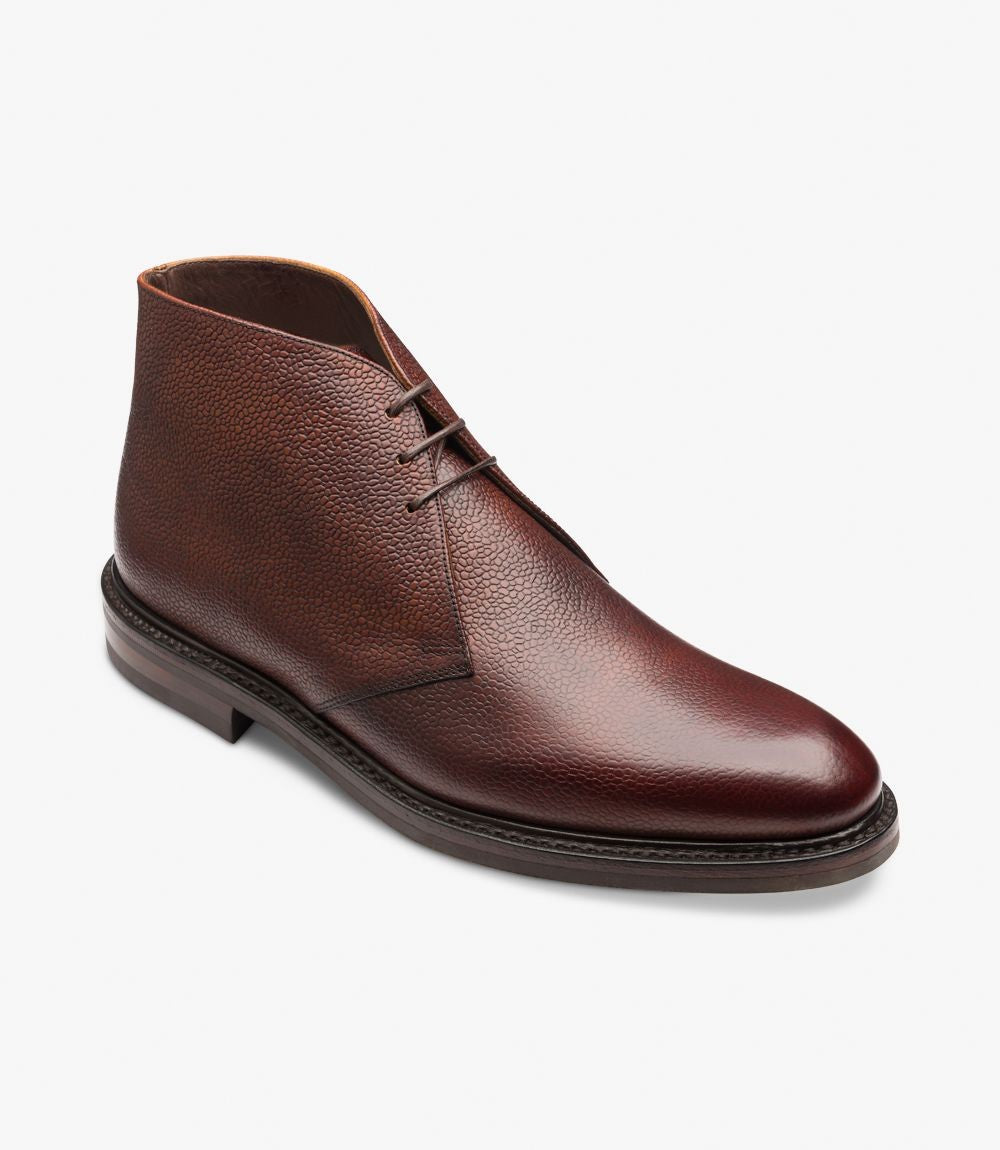 Loake Lytham Oxblood Grain Chukka Boot for Men
