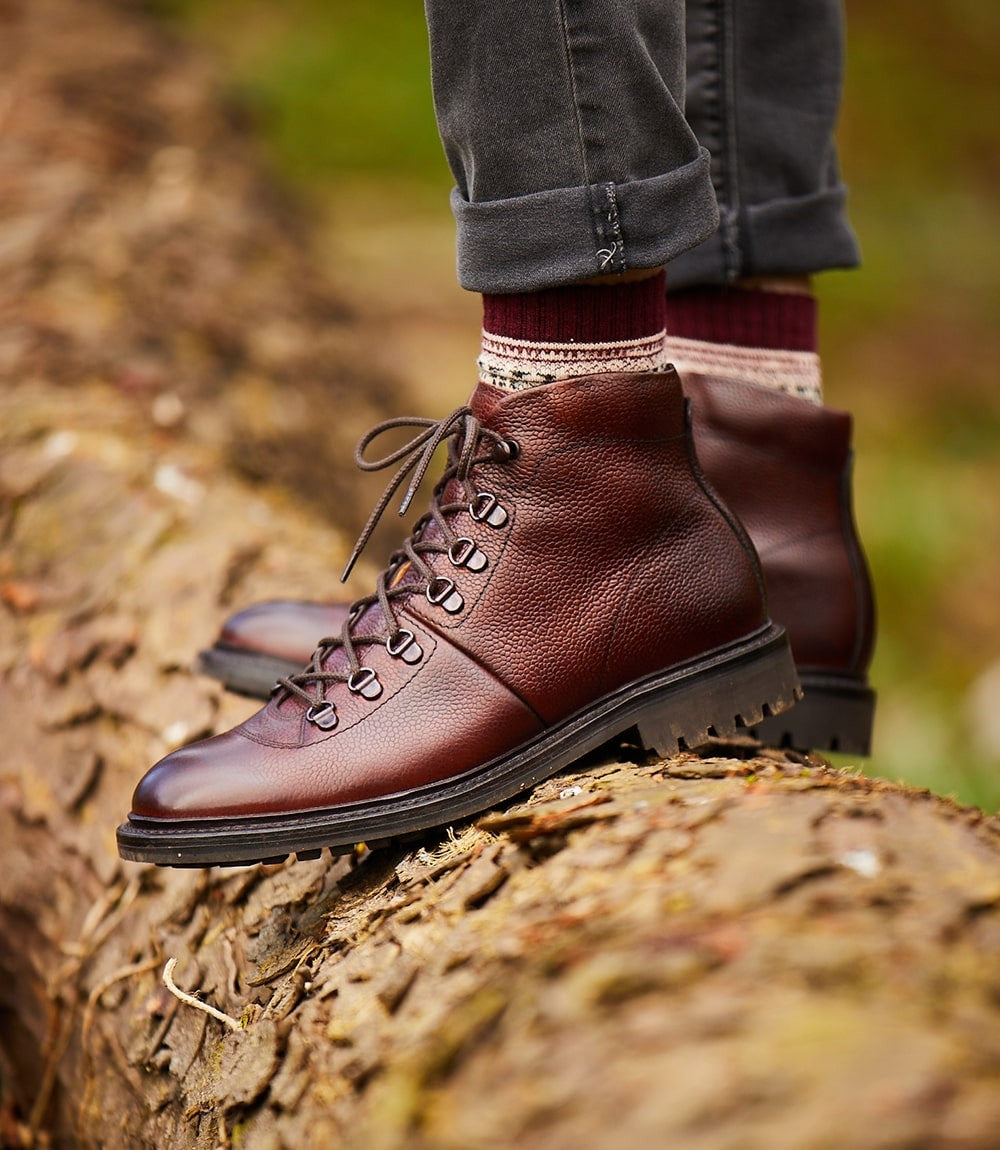 Loake Hiker Oxblood Grain