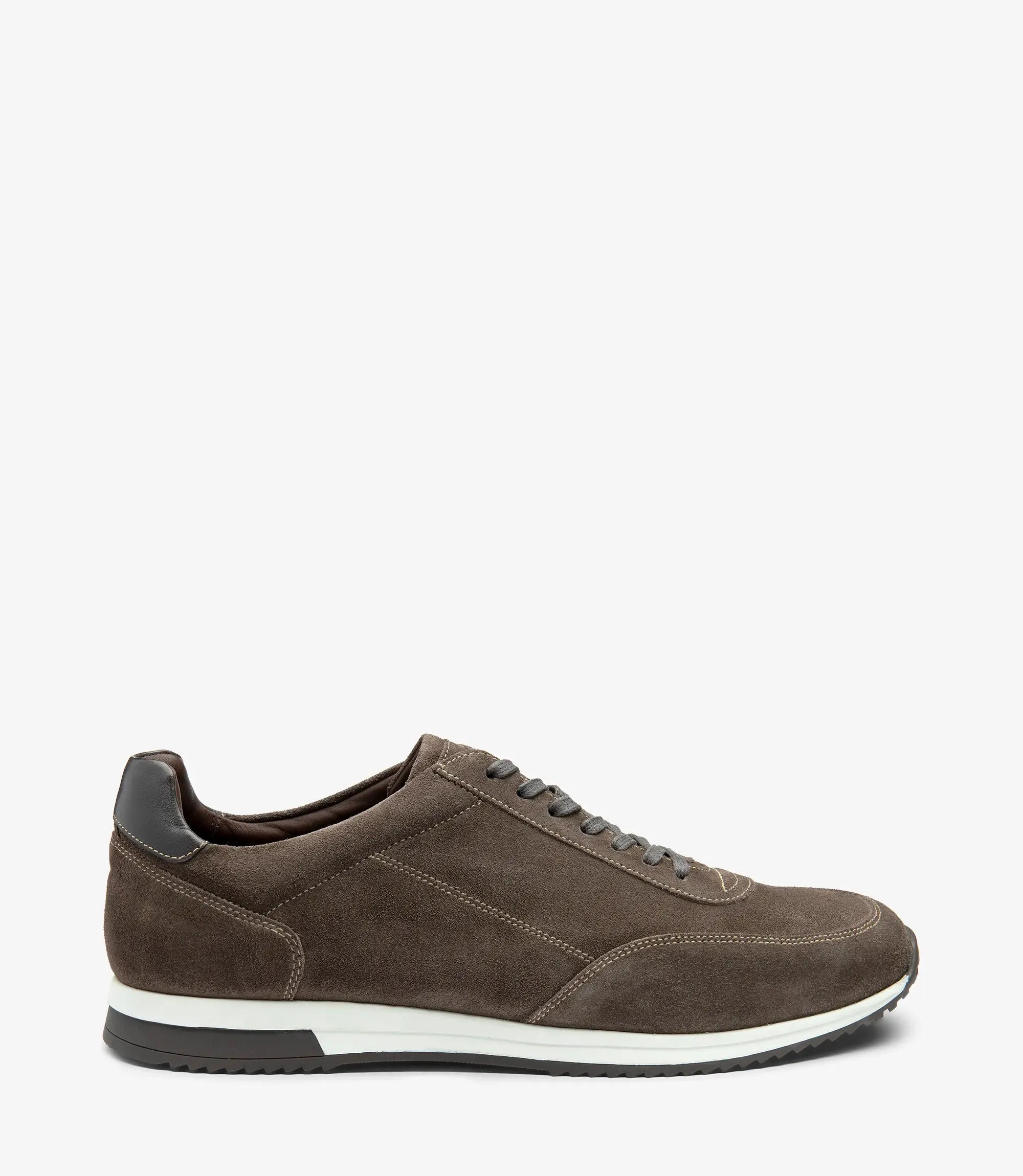 Loake Bannister Anthracite Suede Sneakers for Men