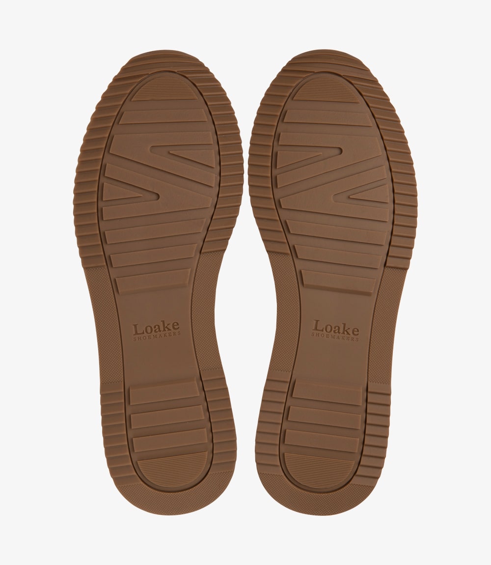 Loake Ballantyne Tan Suede Sneakers sole detail