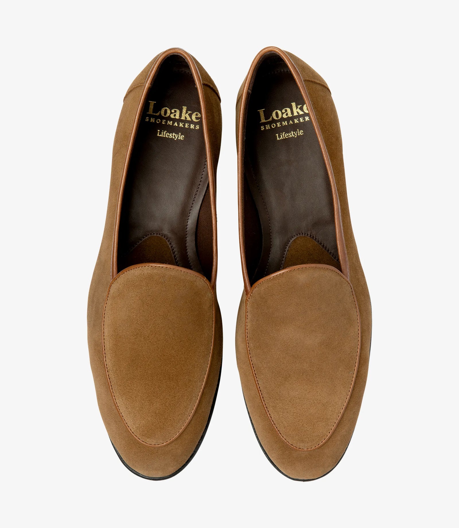 Handcrafted Loake (BELGRAVE) Chestnut Brown Suede