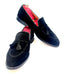 Oscar William Handmade Black Suede Tassel Loafers – Leather Sole