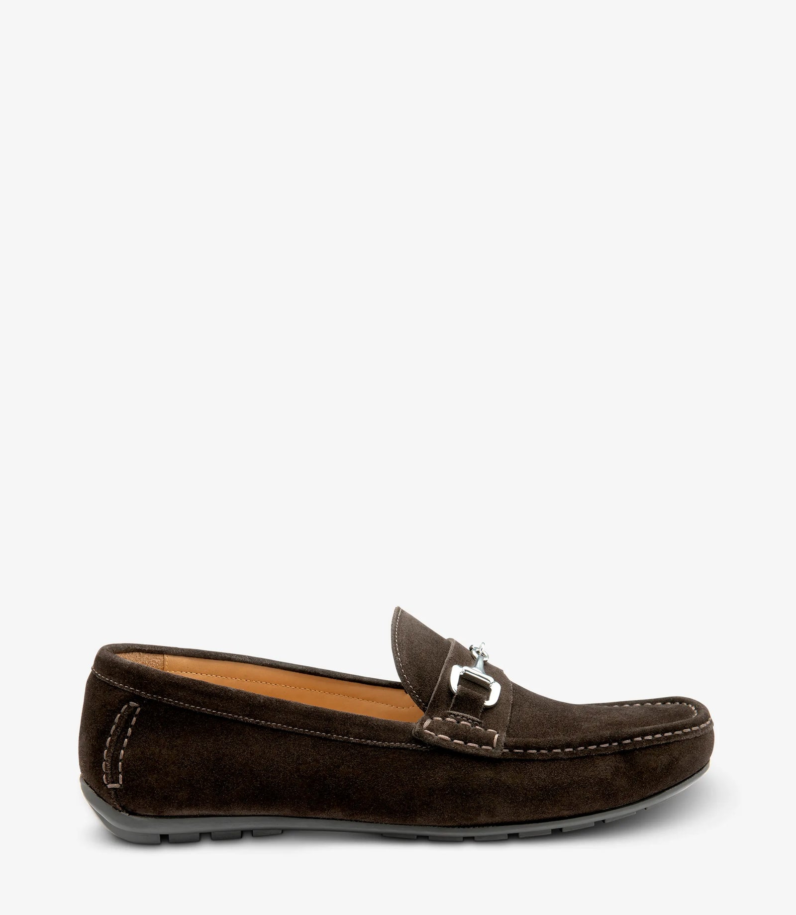 Loake Hawthorn Dark Brown Suede Driving Shoes for Men