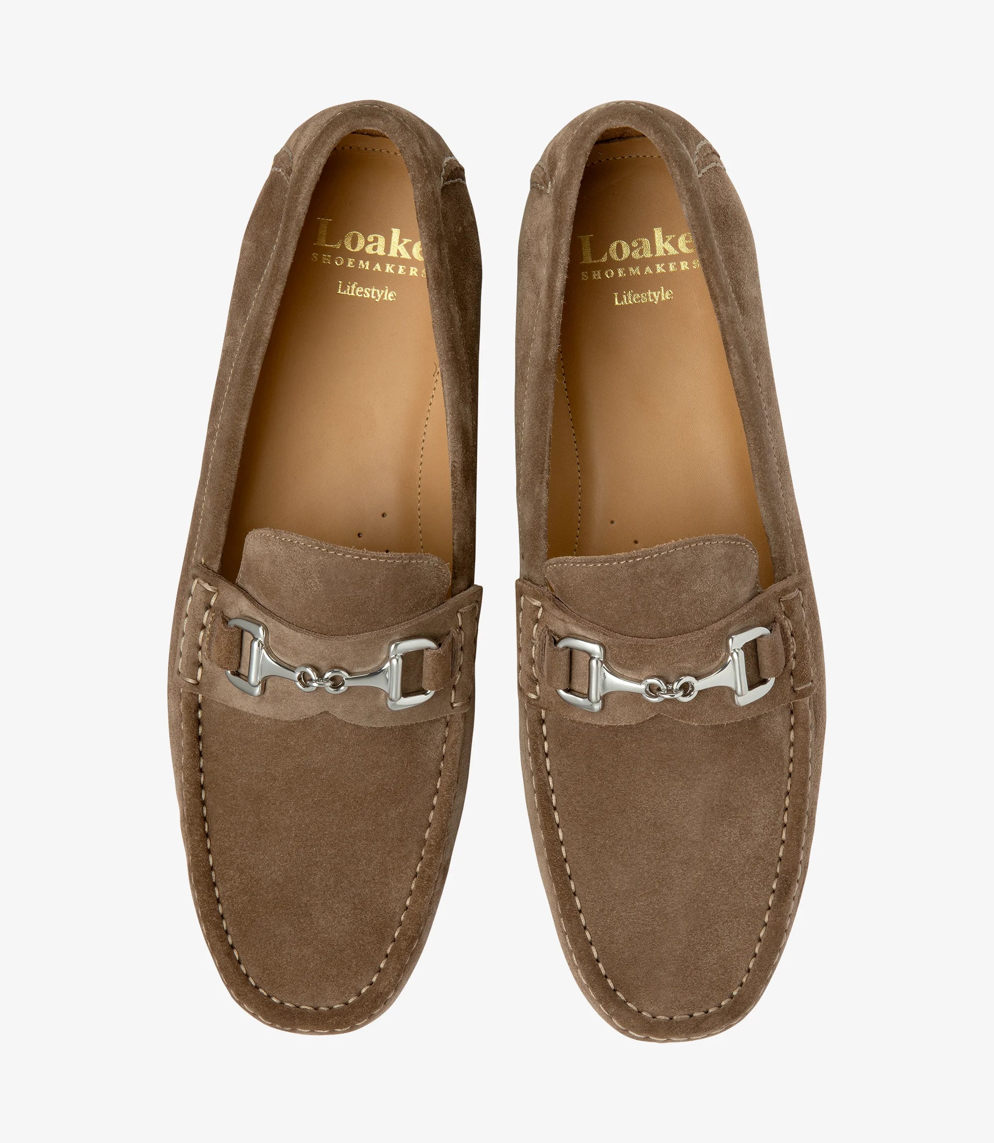 Loake Hawthorn Flint Suede Driving Shoes for Men