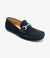 Loake Hawthorn Navy Suede Driving Shoes for Men