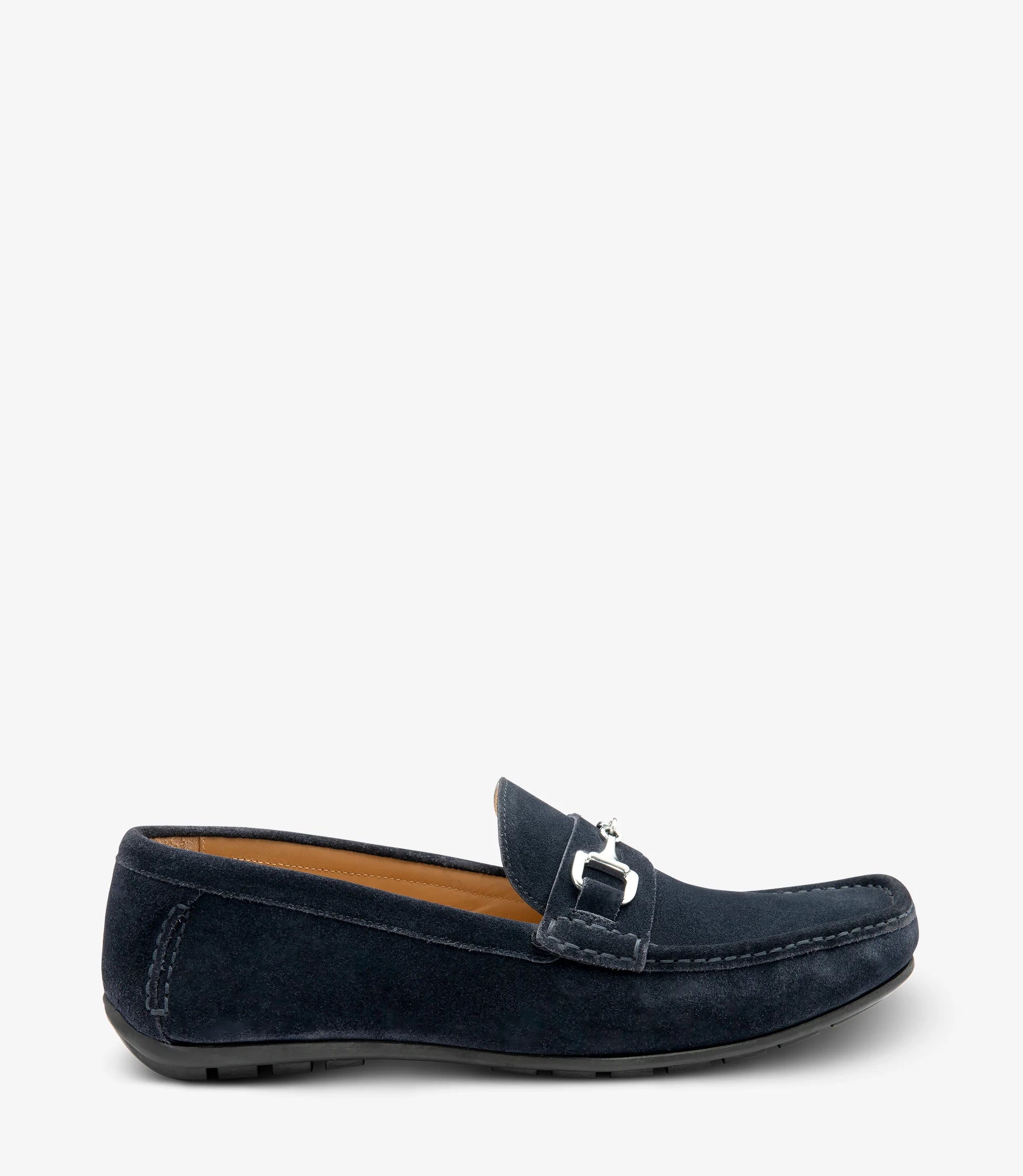 Loake Hawthorn Navy Suede Driving Shoes for Men