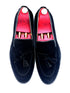 Oscar William Handmade Black Suede Tassel Loafers – Leather Sole