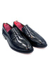Oscar William Black High Shine Leather Penny Loafers